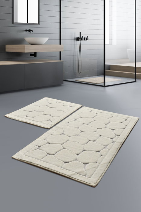Mijölnir Parma - Ecru Juego de alfombrillas de baño Mijölnir Parma - Ecru Juego de alfombrillas de baño
